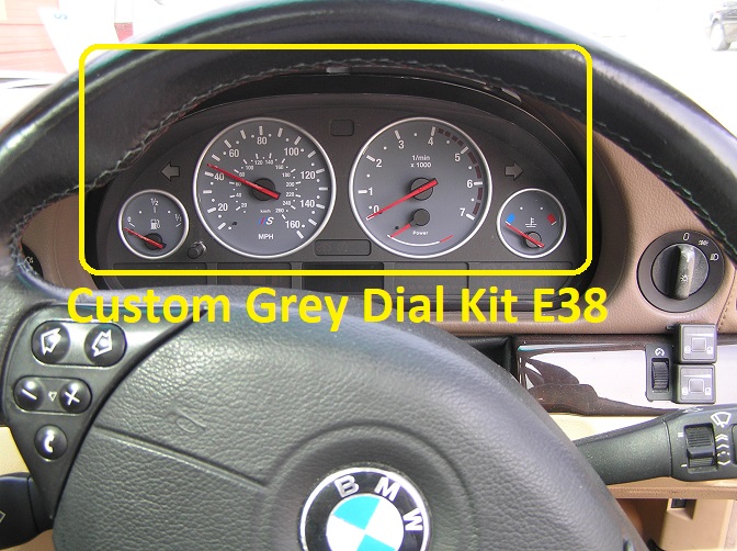 BMW 7 series custom grey dial kit fitted