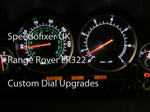 speedofixer white led conversion lr322 l322 range rover vogue speedo cluster repair