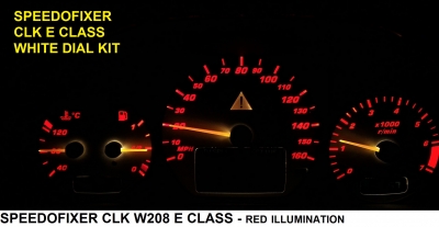 red night illumination mercedes clk custom dial kit speedofixer W208