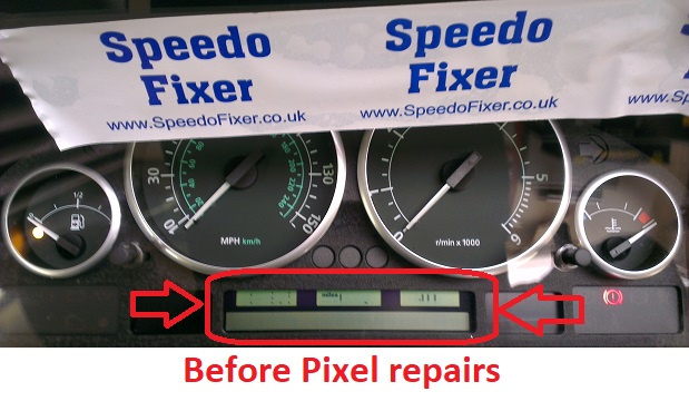 range rover speedo lcd pixel repairs