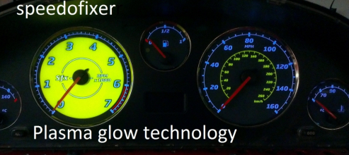406 speedo plasma glow dial v6 coupe